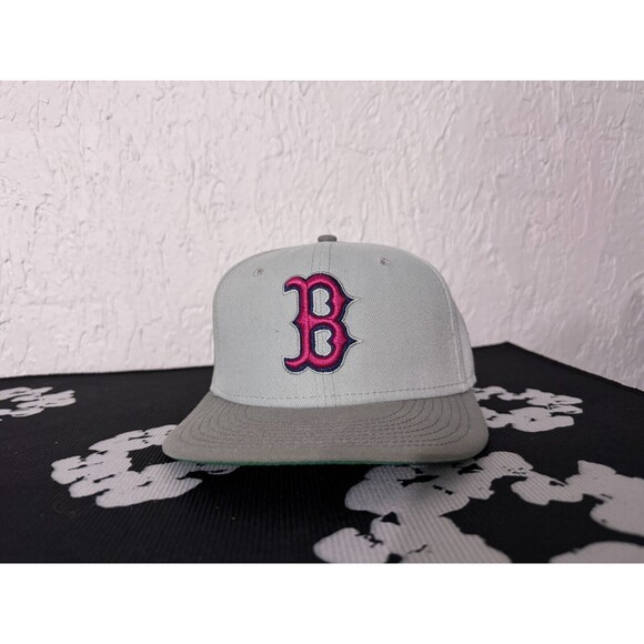 7 1/4 - Boston Red Sox - MyFitteds Gameboy Fitted Hat - Gray Mens New Era 59/50 - Picture 2 of 8